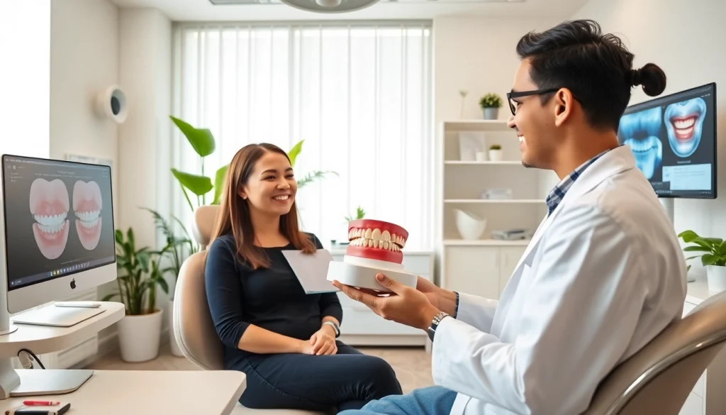 Veneers Malaysia: Consultation in a modern dental clinic.