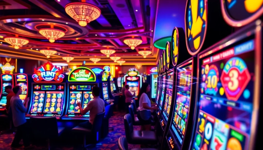 หมุนสล็อตออนไลน์ ที่คาสิโนในบรรยากาศที่มีสีสันและตื่นเต้น