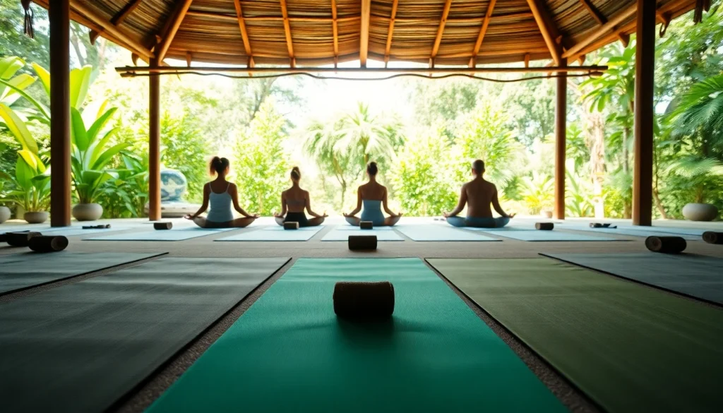 orbitnix.com에서 요가 수업을 통해 건강과 평화를 추구하는 장면