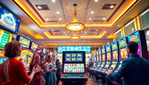 Momen seru saat petani toto bermain slot dengan kemenangan mencolok dan suasana ceria.