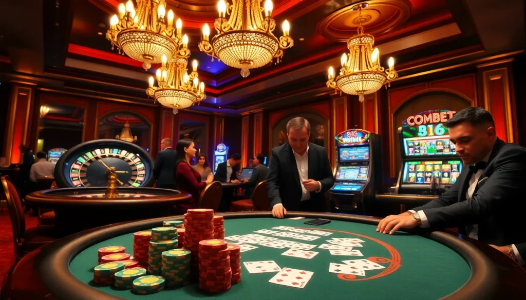 Experience thrilling card games at soibet .black with colorful poker chips and elegant playing cards.