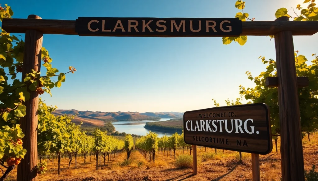 Experience the scenic beauty of Clarksburg CA with vineyards and the Sacramento River.