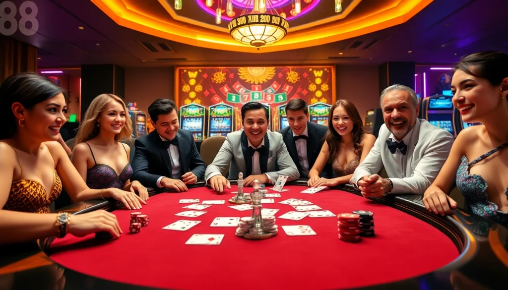 Experience high-stakes gaming at https://urr88.com/ with engaging poker tables and vibrant slot machines.