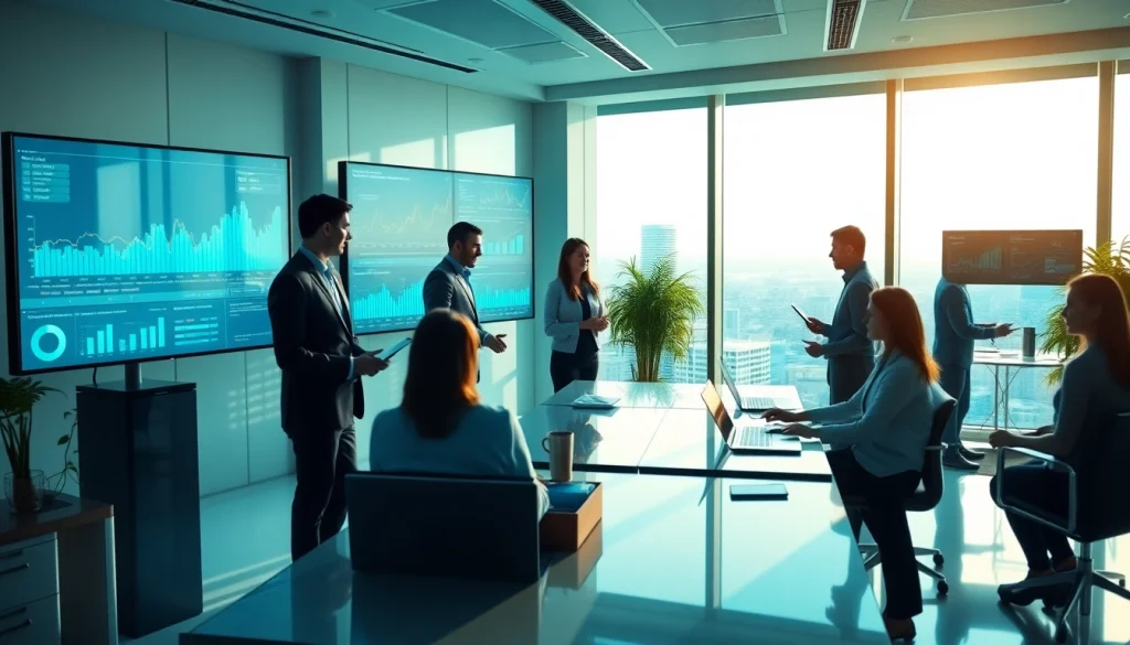 Kamino Finance unified DeFi protocol in a modern office with digital analytics.