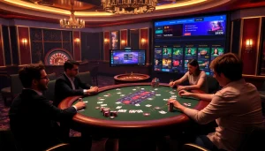 Celebrate thrilling moments at k88win with an exciting poker game at a luxurious casino table.