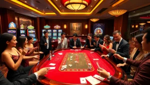 Engaging casino experience at 789win with players enjoying table games and slots.