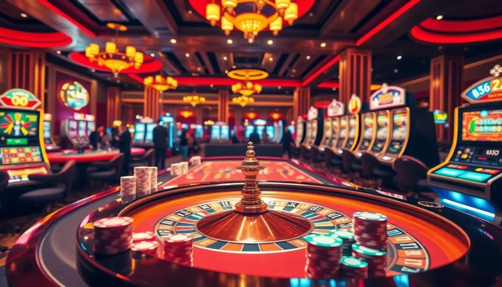 Experience thrilling gameplay at ga6789 with vibrant casino tables and engaging players.