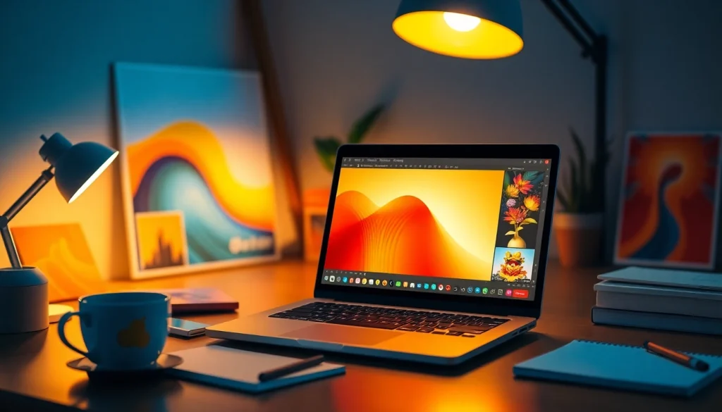 Showcase of nano banana pro in a modern workspace setting, highlighting AI image editing capabilities.