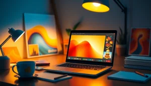 Showcase of nano banana pro in a modern workspace setting, highlighting AI image editing capabilities.