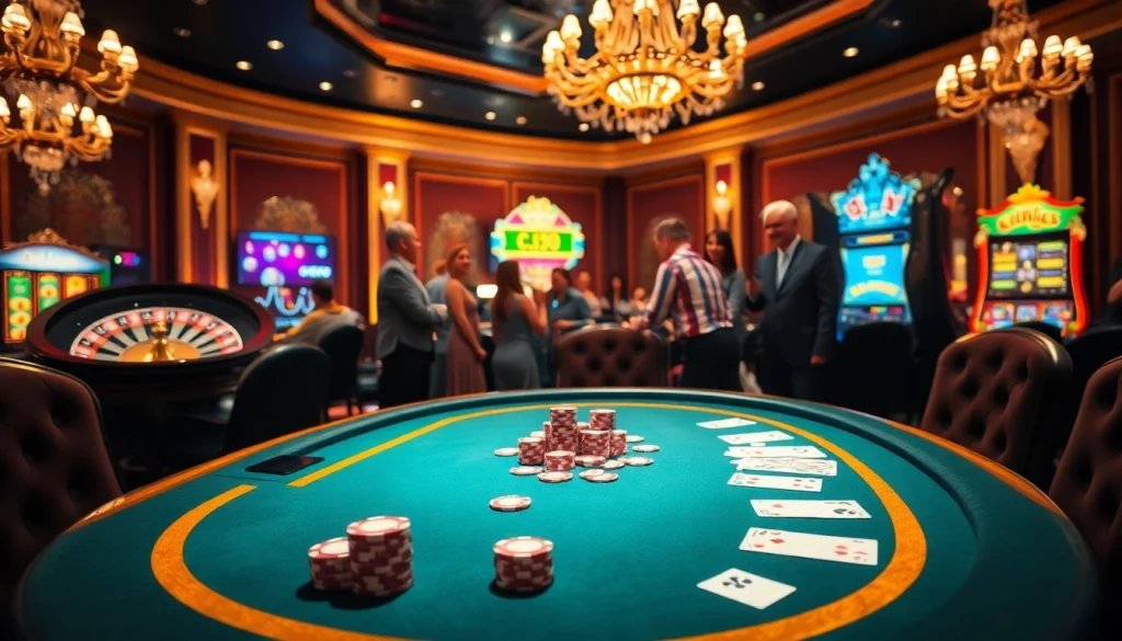 Experience thrilling excitement at rr88 com with vibrant casino tables and engaging slot machines.