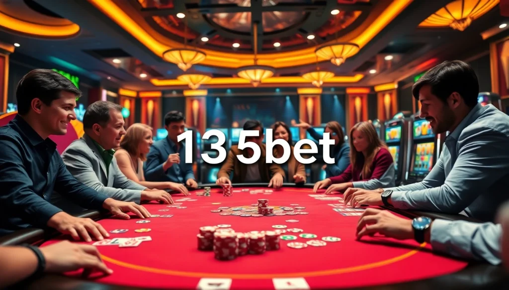Players experience thrilling moments at 136bet with vibrant poker action and colorful chips.