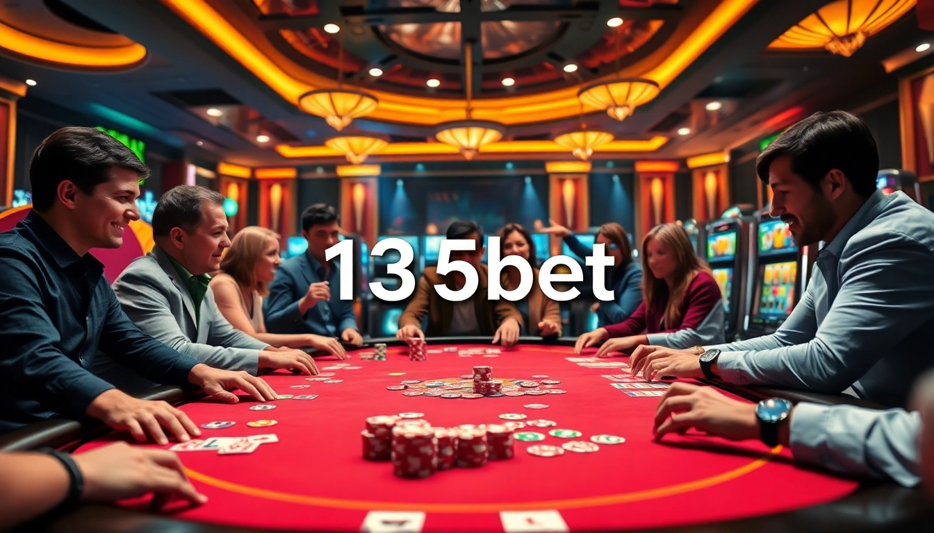 Players experience thrilling moments at 136bet with vibrant poker action and colorful chips.