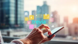 Engage with the vibrant interface of trevia.com, showcasing digital wellness solutions and connectivity.
