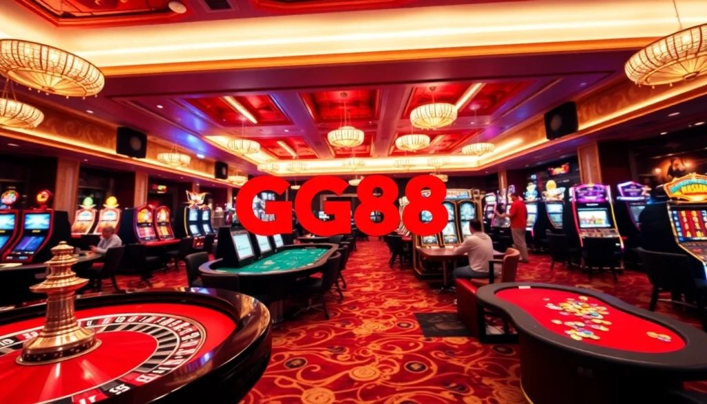 Experience the excitement of GG88 with dynamic casino games and vibrant gaming elements.