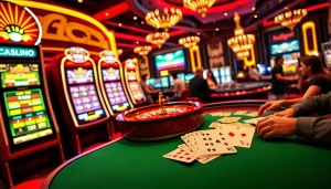 Experience thrilling casino action with i828's vibrant gaming interface and slot machines.