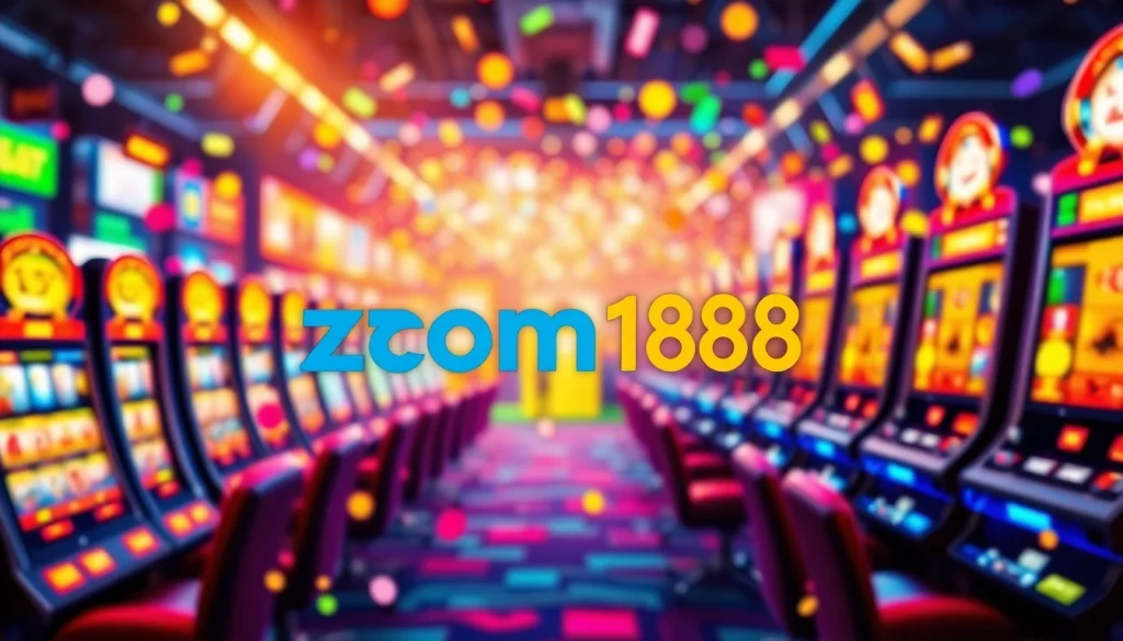 Jelajahi keseruan dalam permainan online zoom188 dengan logo dan elemen permainan yang menarik.