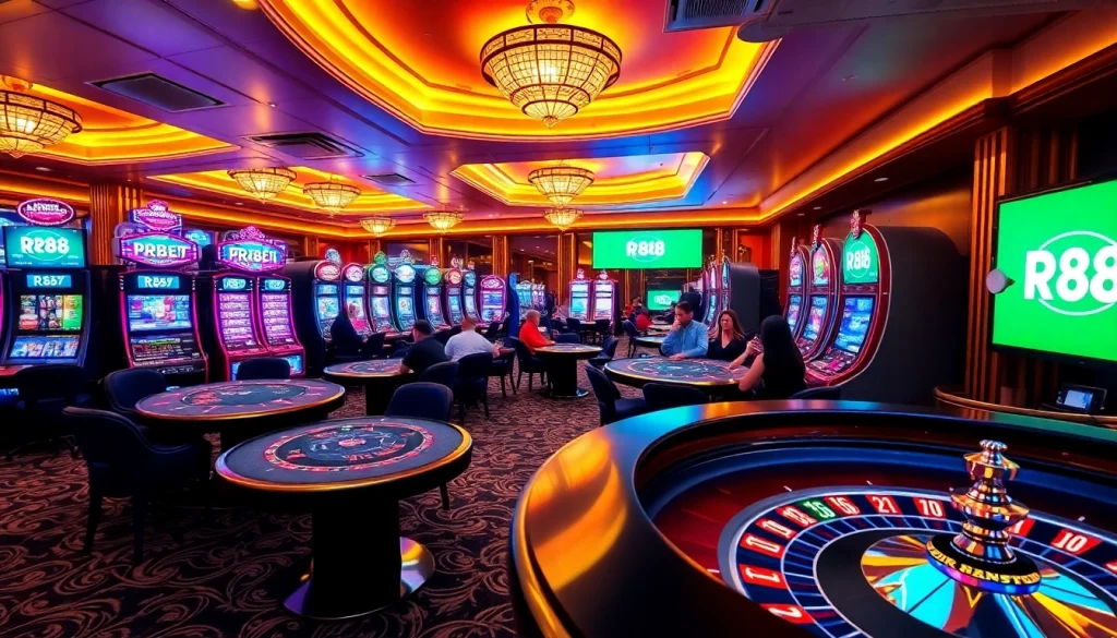 Experience the thrill of RR88 with vibrant casino games and engaging players in action.