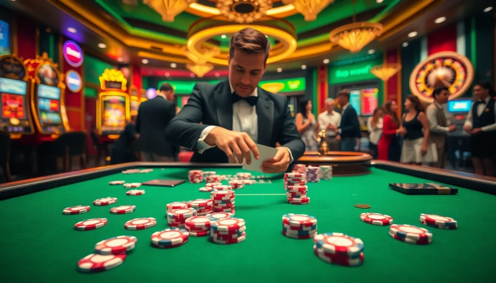 Experience the thrill of gaming with tải go88 in an energetic casino atmosphere.