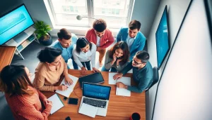 Optimized content strategy session for buzznetting.fr in a bright, collaborative workspace.