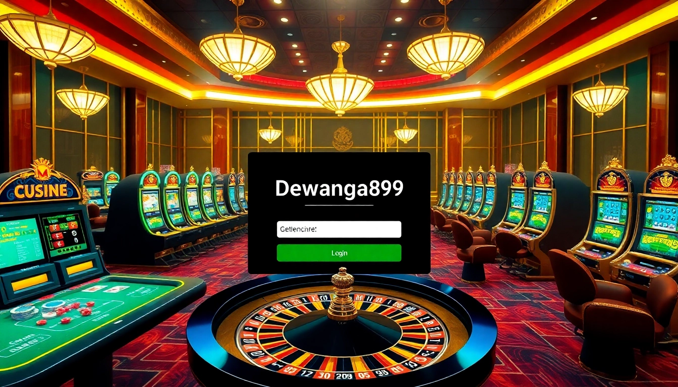 Experience the thrill of dewanaga89 login as players revel in a vibrant online casino atmosphere filled with luxury.