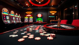 Experience the thrill of gambling at GG88.SHOP with vibrant casino tables and exciting games.