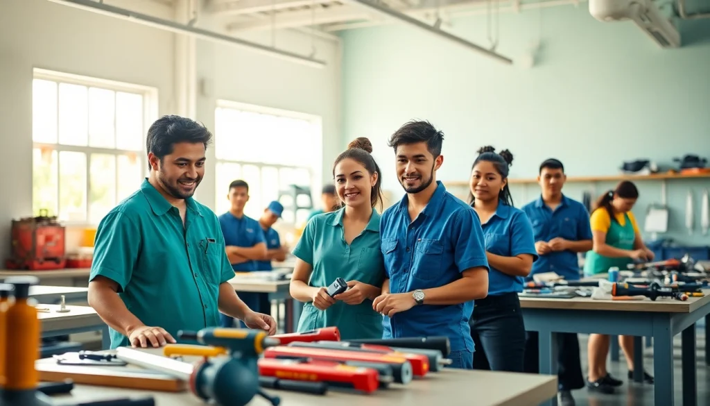 Explore trade schools in Hawaii with students actively learning hands-on skills for future careers.