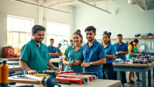 Explore trade schools in Hawaii with students actively learning hands-on skills for future careers.