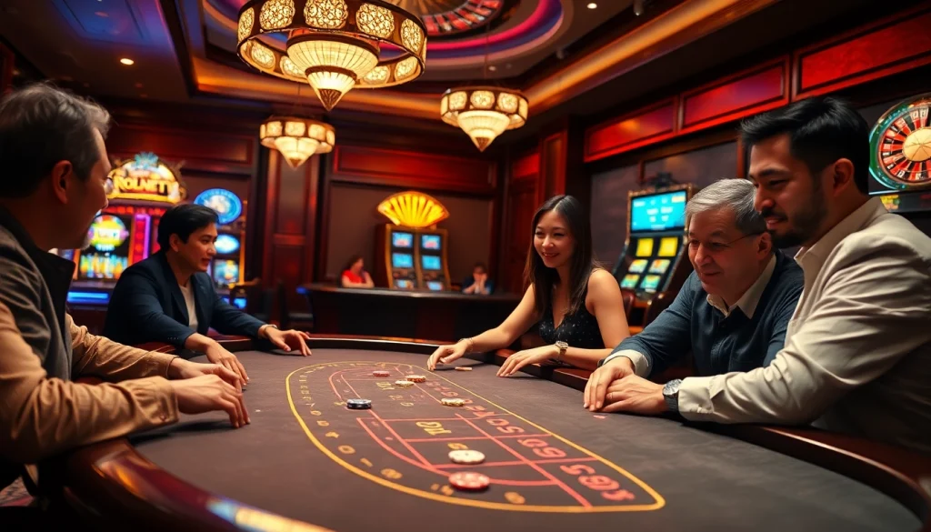 Excited gamblers playing poker while enjoying Lương Sơn TV's thrilling match broadcasts.