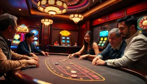 Excited gamblers playing poker while enjoying Lương Sơn TV's thrilling match broadcasts.