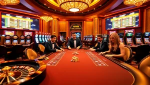 Experience thrill and luxury at Hay88 with poker tables and casino excitement.
