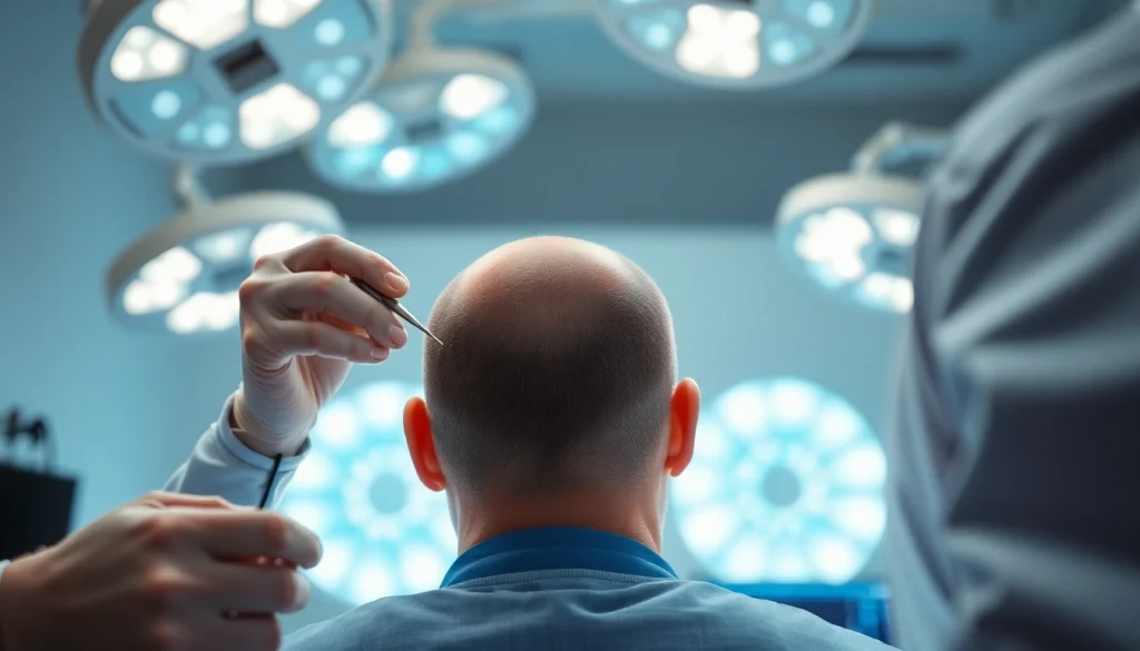 Reveal expert hair transplant london procedure, featuring a skilled surgeon and patient in a modern clinic.