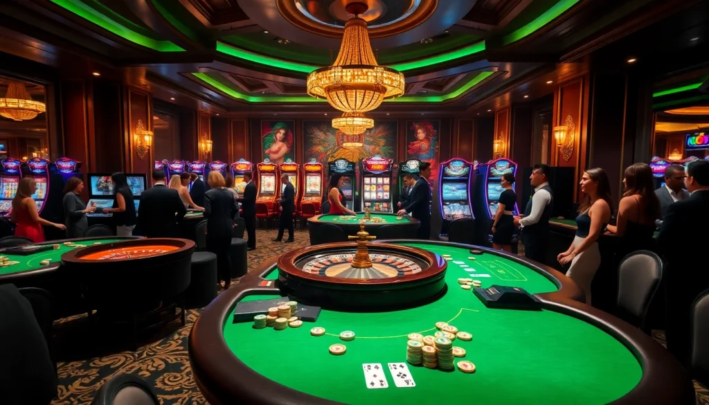Experience high-stakes gaming at https://www.god345.net/ with luxurious casino tables and vibrant atmosphere.