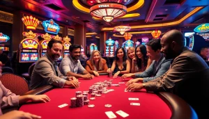 Experience thrilling wins at vmax casino tables filled with vibrant poker chips and cards.
