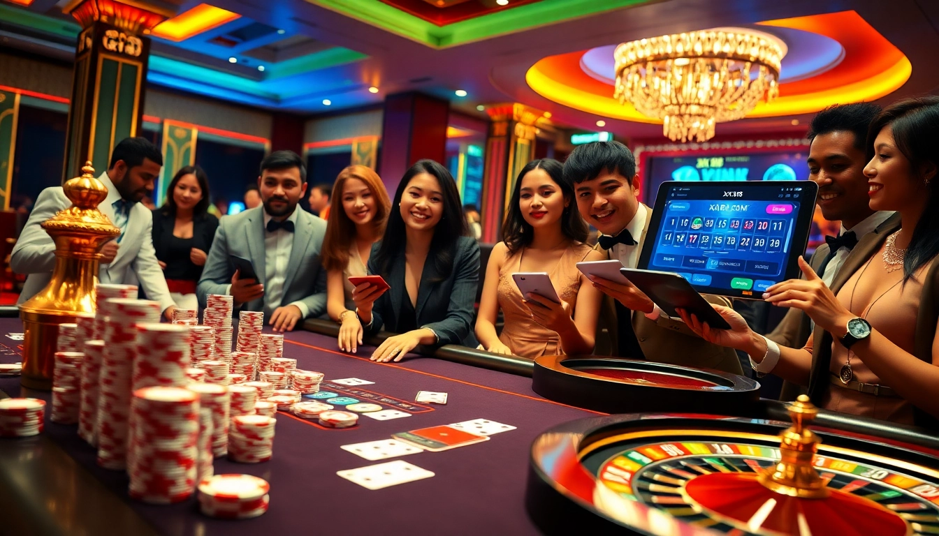 Experience the excitement of XX 88 at a luxurious poker table with vibrant casino elements.
