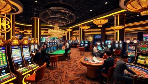 Experience the thrill of Nhà cái OK8386 with lively casino tables and vibrant slot machines.