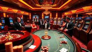 Experience thrilling gaming moments at 32win online casino with dice, cards, and vibrant betting scenes.