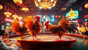 Watch đá gà trực tiếp thomo in HD quality featuring intense cockfighting action and engaging betting atmosphere.