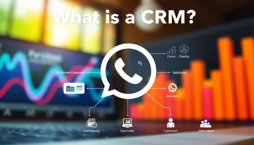 Illustration of what is a CRM for WhatsApp, showcasing WhatsApp integration with CRM systems.
