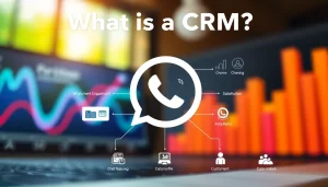 Illustration of what is a CRM for WhatsApp, showcasing WhatsApp integration with CRM systems.