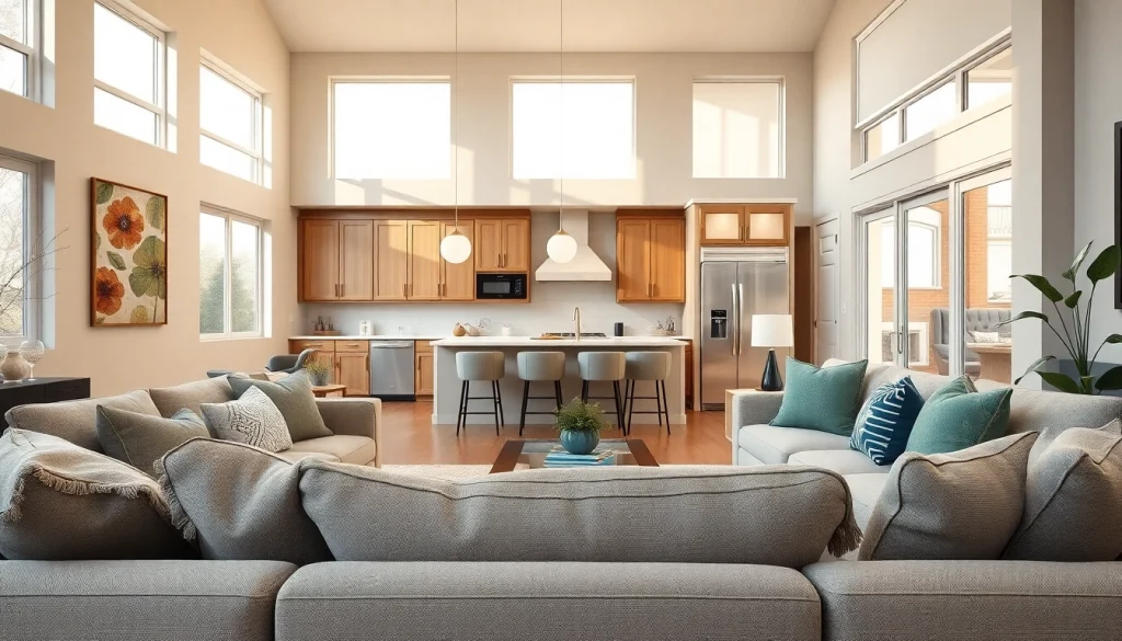 Transforming a living space with stunning home renovation features and modern design elements.