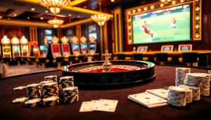 Experience live football matches on VanKhanhTV while enjoying thrilling gameplay at the casino.