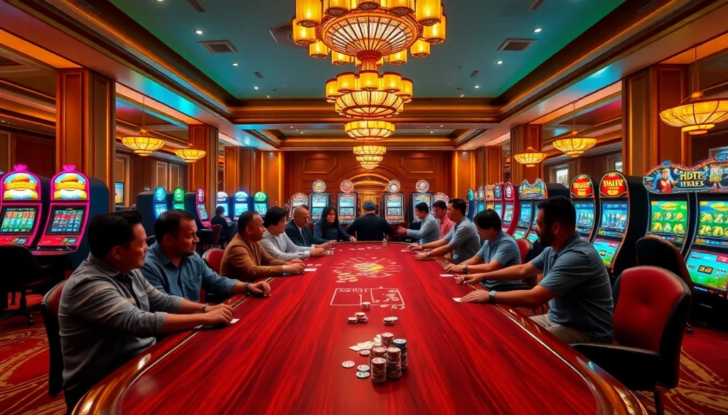 Experience the thrill of UU88 casino with vibrant slot machines and exciting poker action.