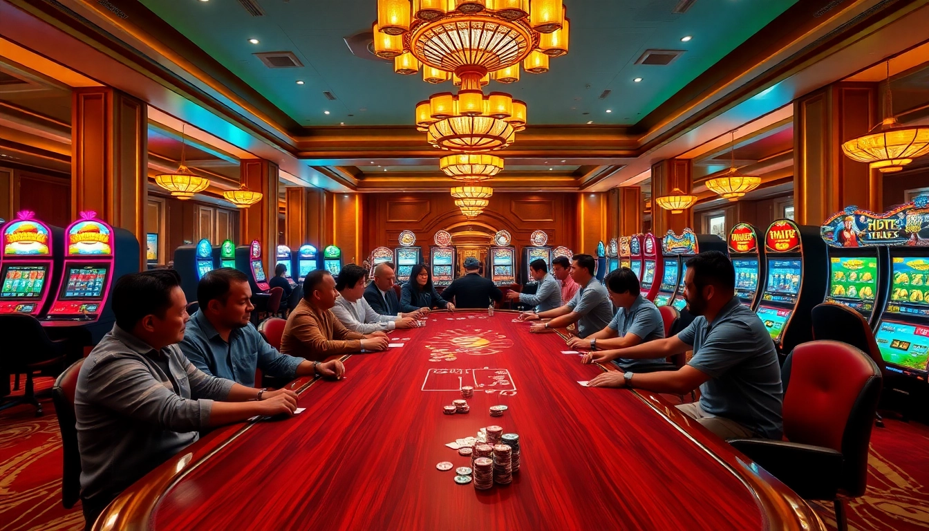 Experience the thrill of UU88 casino with vibrant slot machines and exciting poker action.