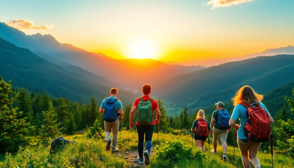 Group of adventurers enjoying the outdoors, symbolizing the essence of https://fernweh-abenteuer.de.