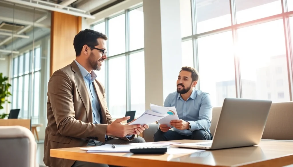 카드현금화의 방법을 설명하는 금융 전문가가 사무실에서 세미나를 진행하는 모습