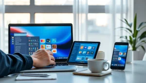 Simplified interface of 搜狗输入法 showcased on multiple devices for seamless input experience.