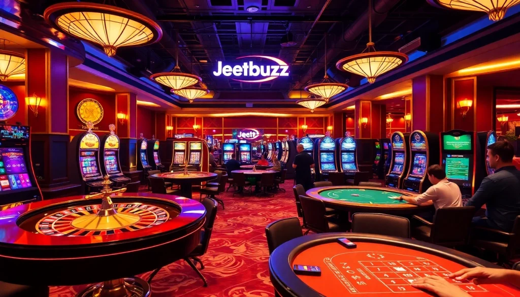 Experience excitement at Jeetbuzz with dynamic casino tables and vibrant gaming action.