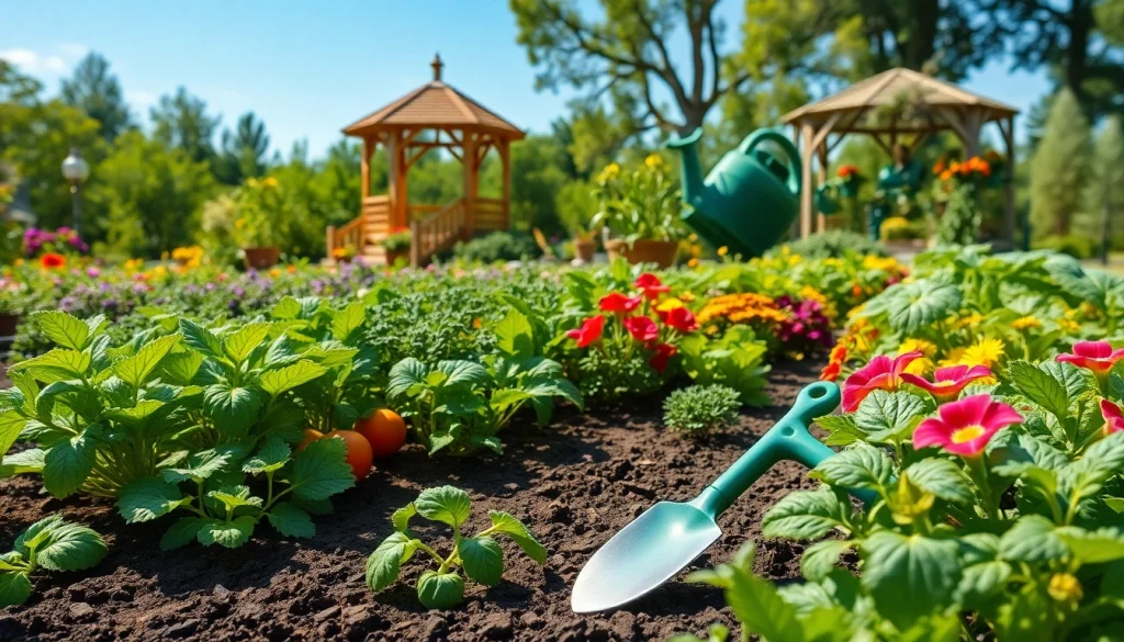 Enhance your gardening skills with vibrant plants flourishing under bright sunlight.