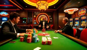 Engage in thrilling casino games at PG66, featuring vibrant poker tables and high-stakes action.