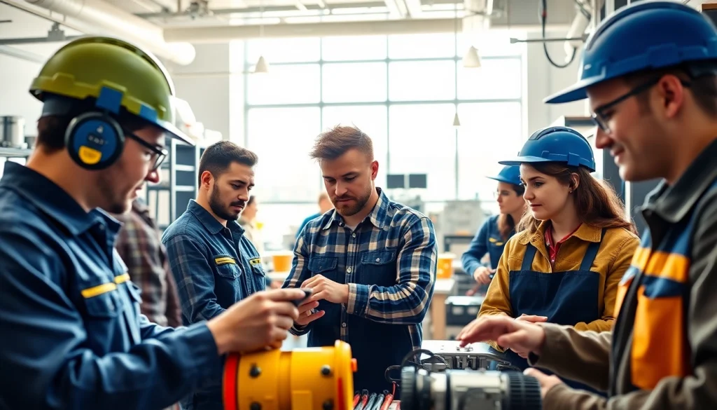 Students participate in hands-on training at trade schools in southern California, highlighting practical skills development.